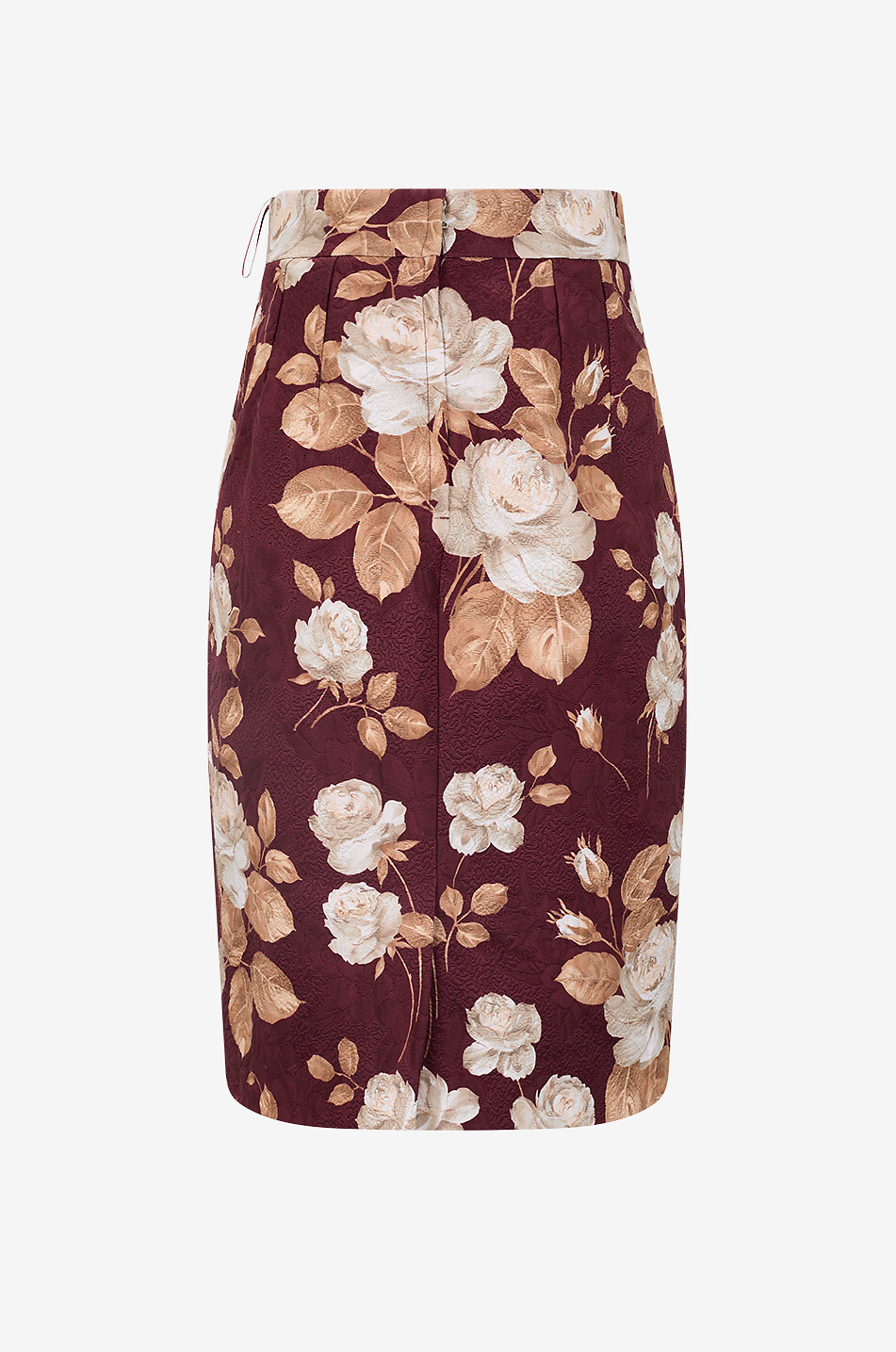 DOLCE & GABBANA Rose-patterned brocade miniskirt Women MULTI COLOURED 1 2