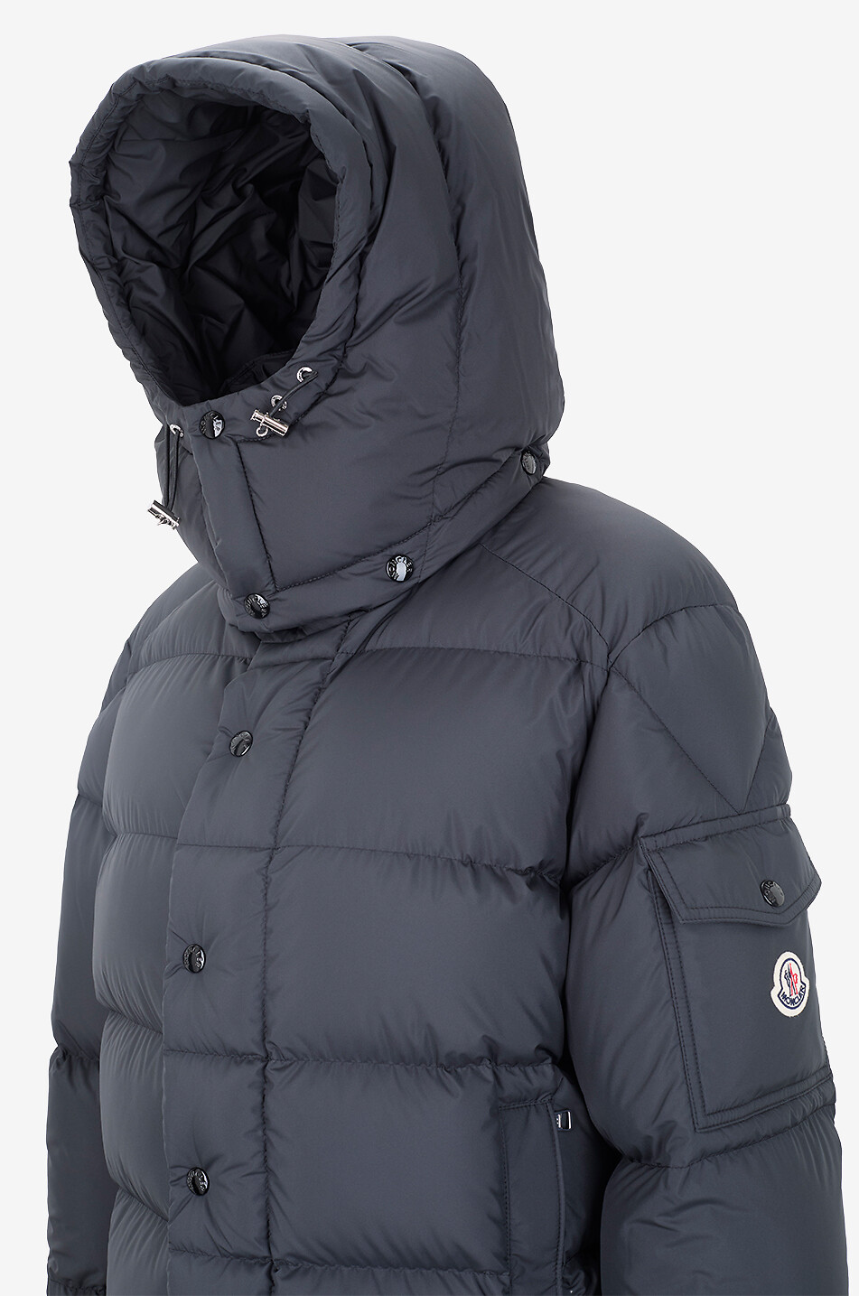 MONCLER Kurze Steppjacke mit Kapuze Maya 70 Damen SCHWARZ 3