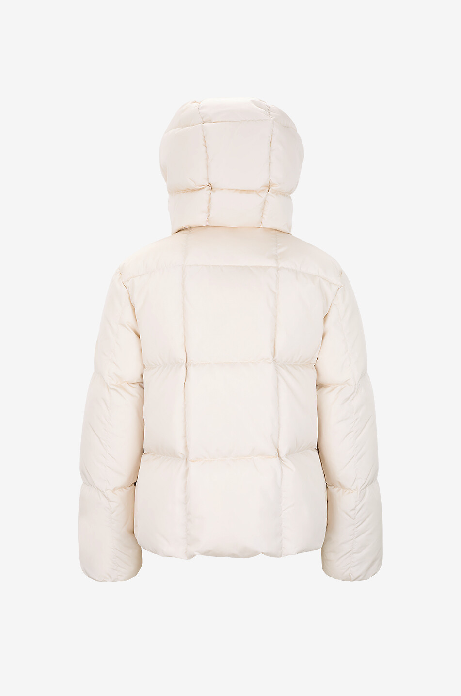 MONCLER Kurze gesteppte Kapuzendaunenjacke Castelnew Damen BEIGE 2