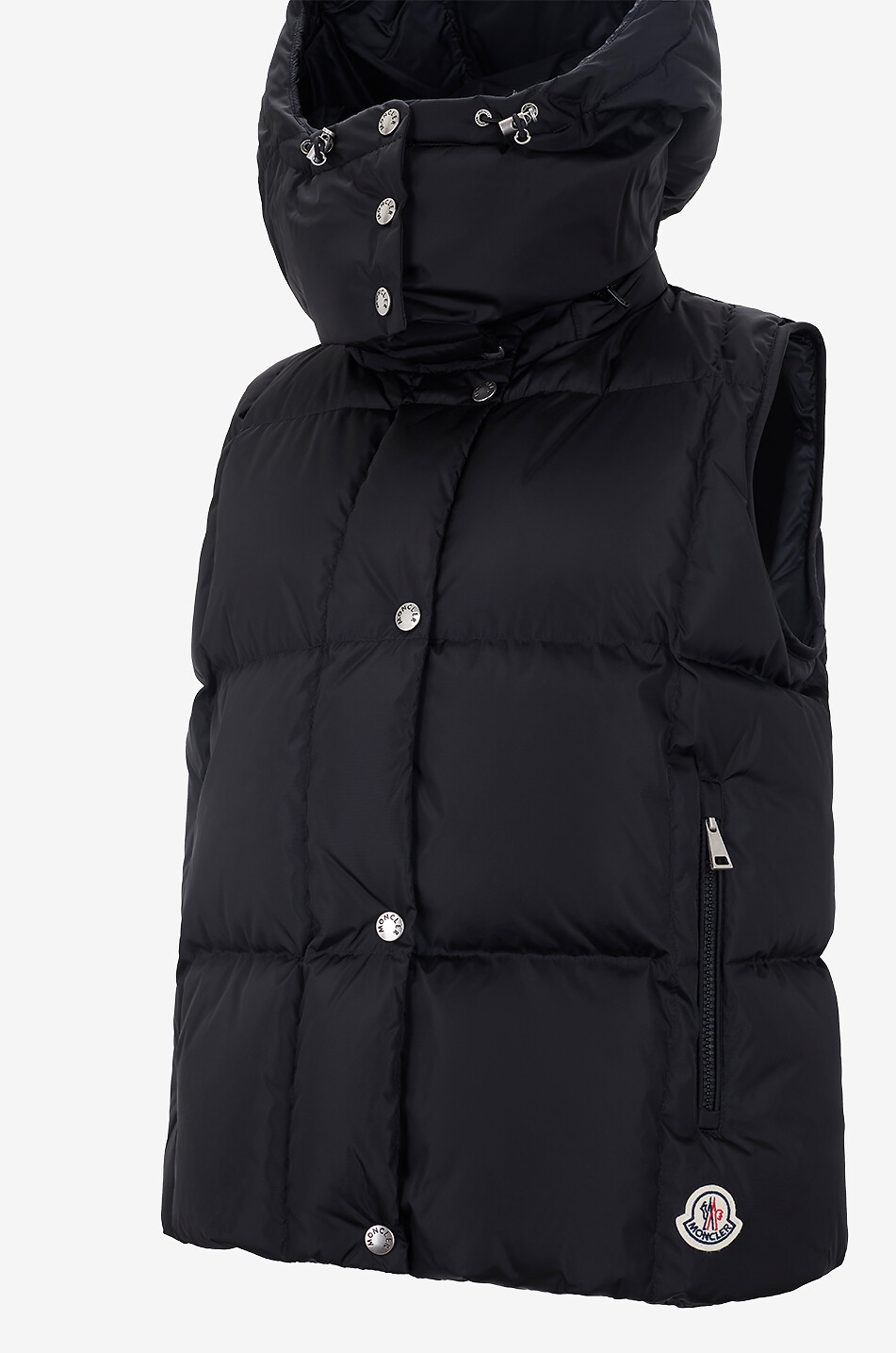 MONCLER Macareux quilted hooded sleeveless puffer jacket Women BLACK 3