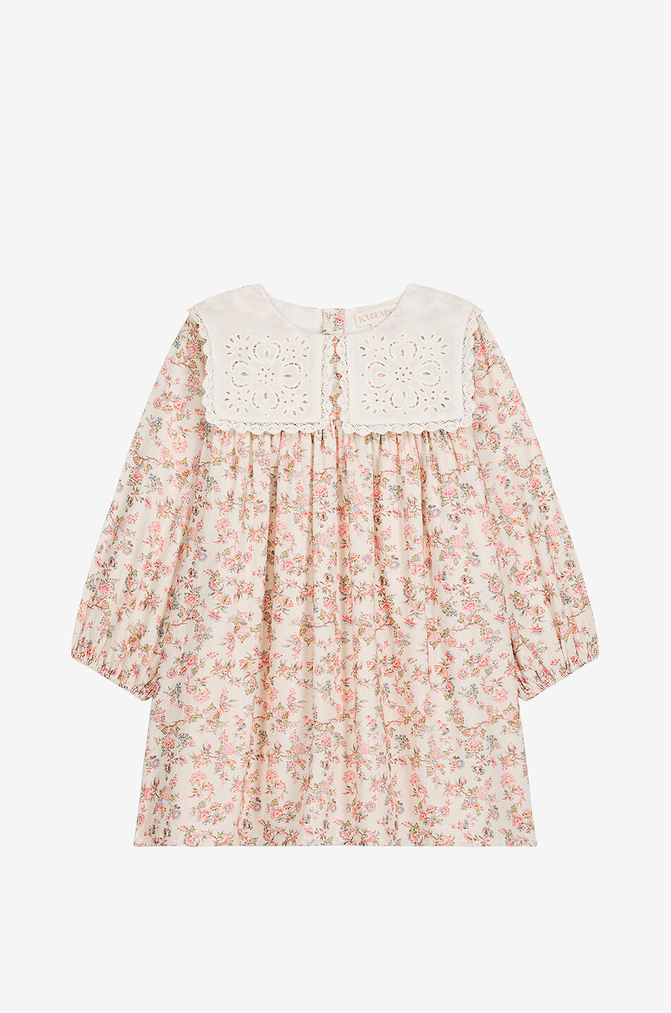 LOUISE MISHA Arinola girls' cotton floral dress with embroidered collar Girl EGGSHELL 1
