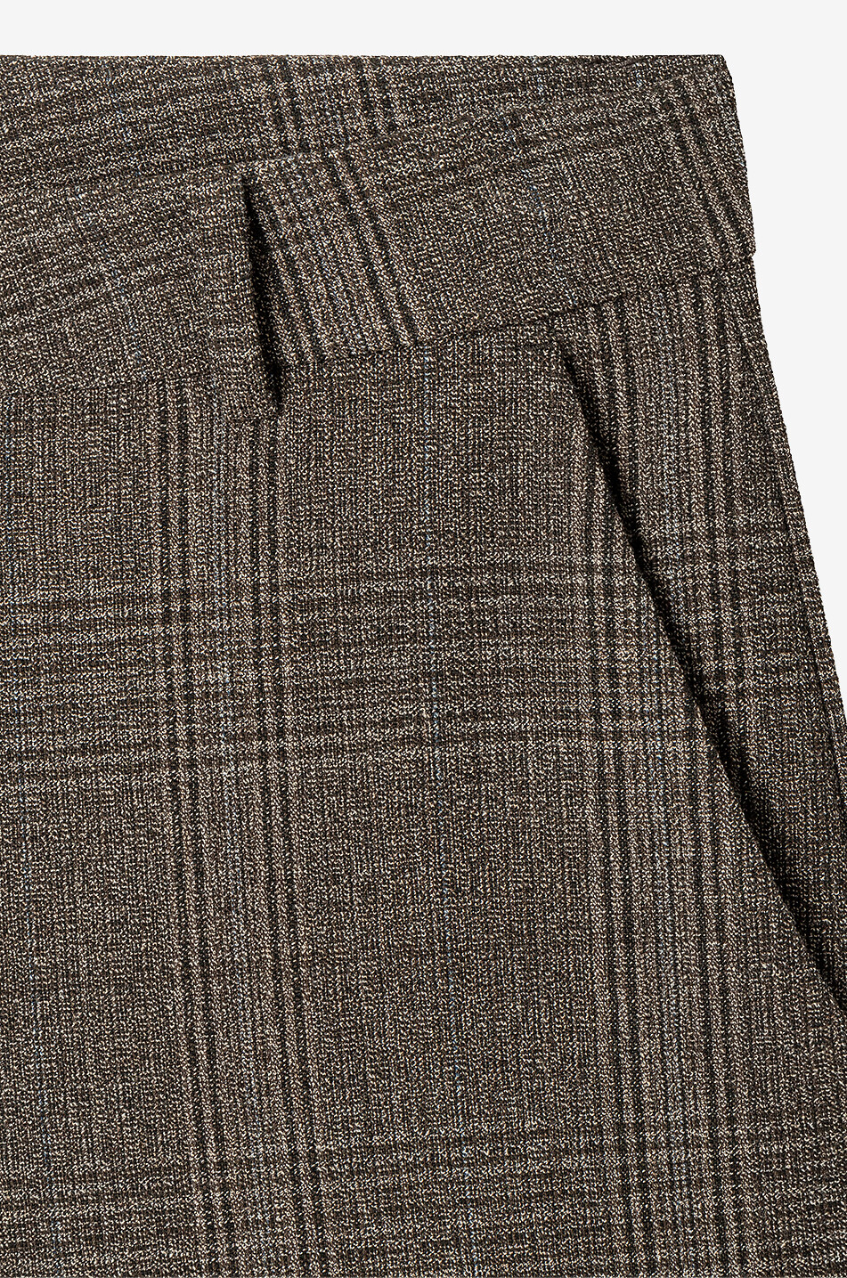 CAMBIO Edita checked wide-leg trousers in blended viscose Women BROWN 3