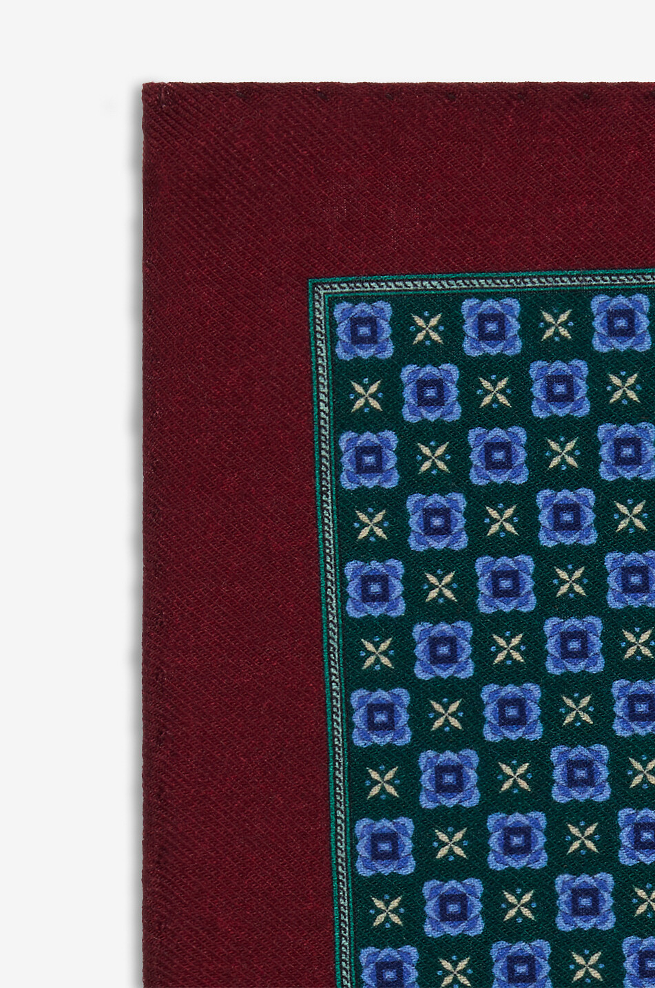 BIGI CRAVATTE Pochette de costume fantaisie en laine AA705 Homme ROUGE FONCÉ 2