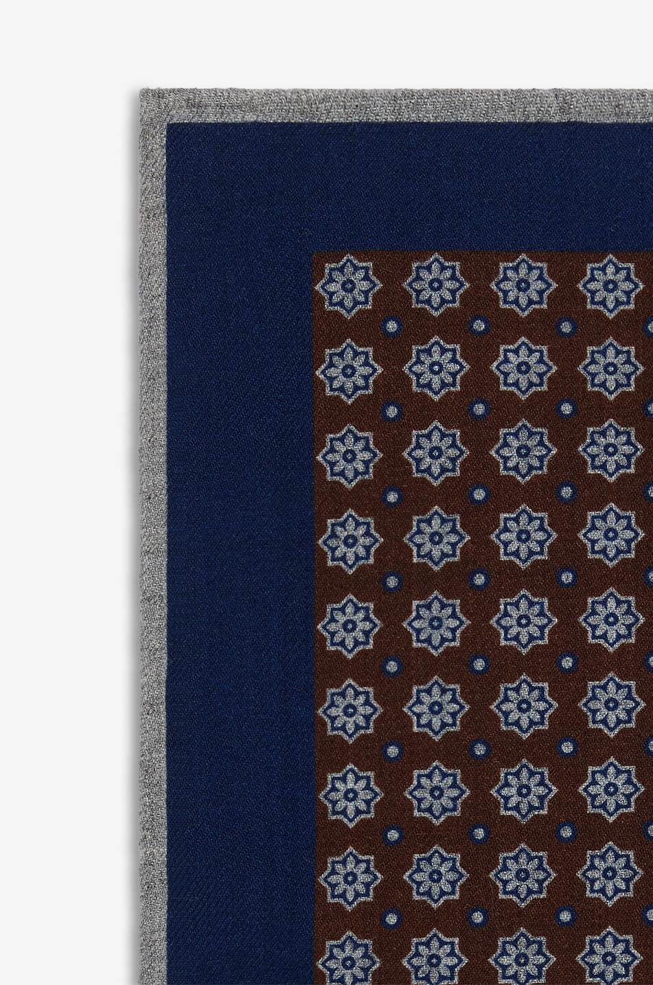 BIGI CRAVATTE Pochette de costume fantaisie en laine AA704 Homme BLEU FONCE 2