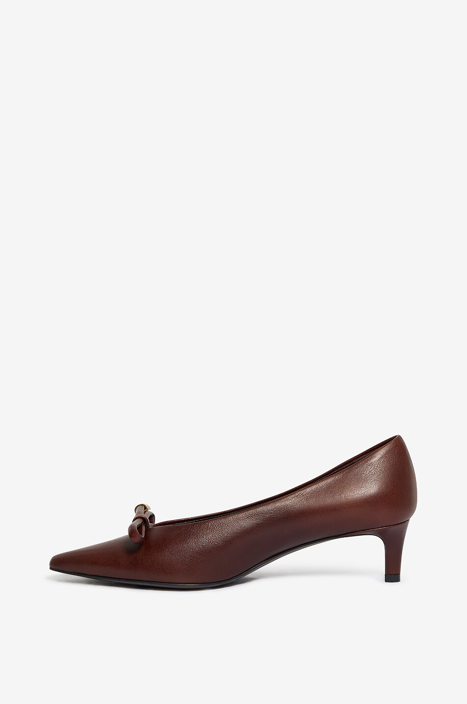 ROBERTO FESTA X BONGÉNIE Orla leather stiletto heels with bow Women DARK RED 3