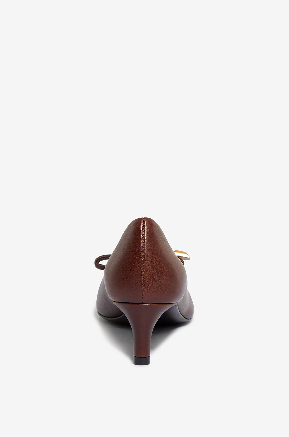 ROBERTO FESTA X BONGÉNIE Orla leather stiletto heels with bow Women DARK RED 4