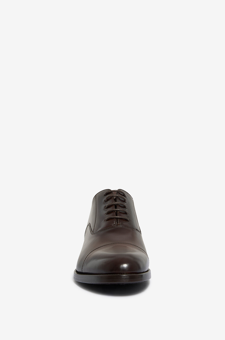 BONGÉNIE Chaussures à lacets en cuir lisse Homme MARRON FONCÉ 2