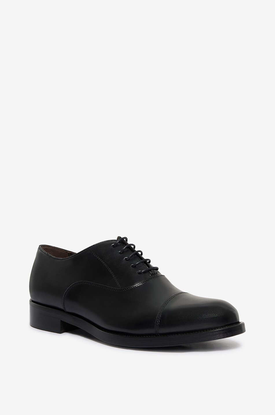 BONGÉNIE Chaussures à lacets en cuir lisse Homme NOIR 1