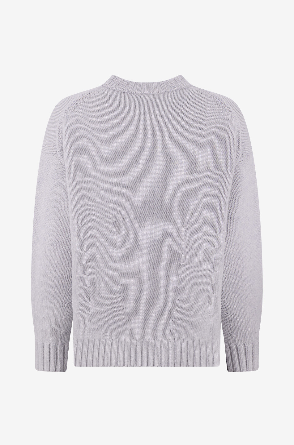 BONGENIE Oversize-Pullover mit Rundhalsausschnitt aus Wolle und Kaschmir Damen MITTELGRAU 2