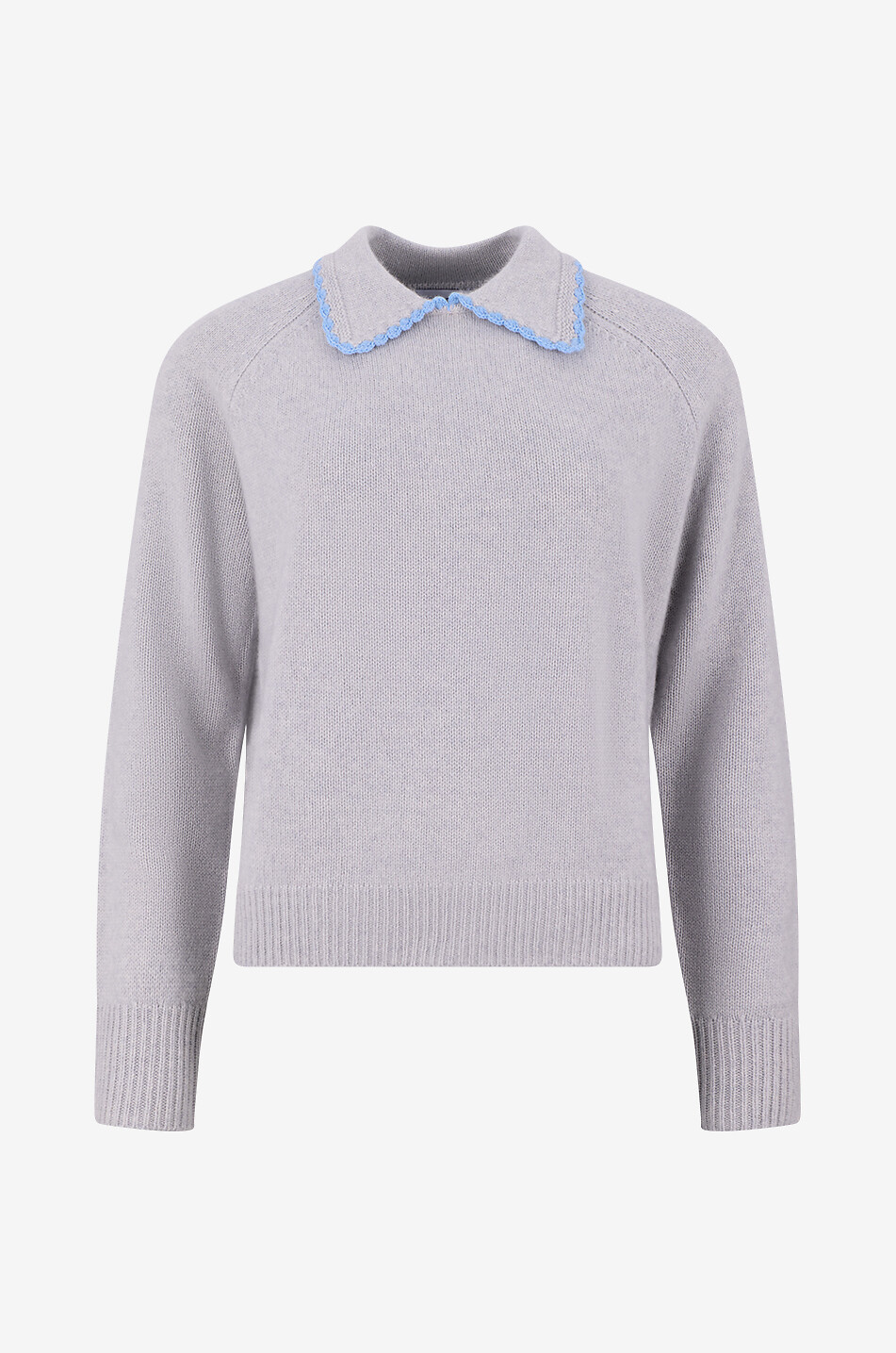 Pullover mit Bubikragen aus Woll-Kaschmir-Mix