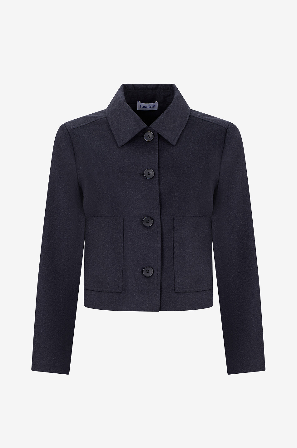Kurze Jacke aus Woll-Kaschmir-Mix