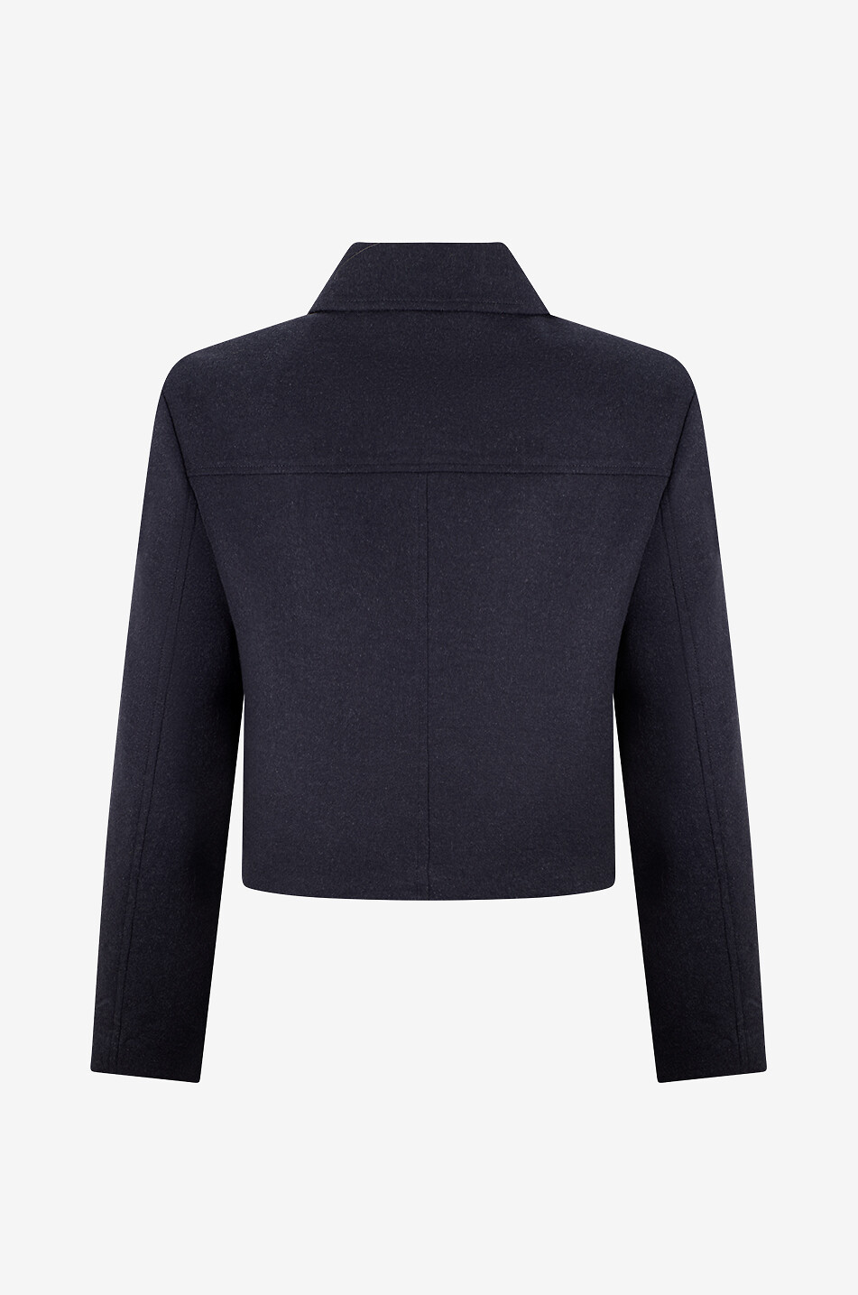 BONGENIE Kurze Jacke aus Woll-Kaschmir-Mix Damen DUNKELGRAU 2