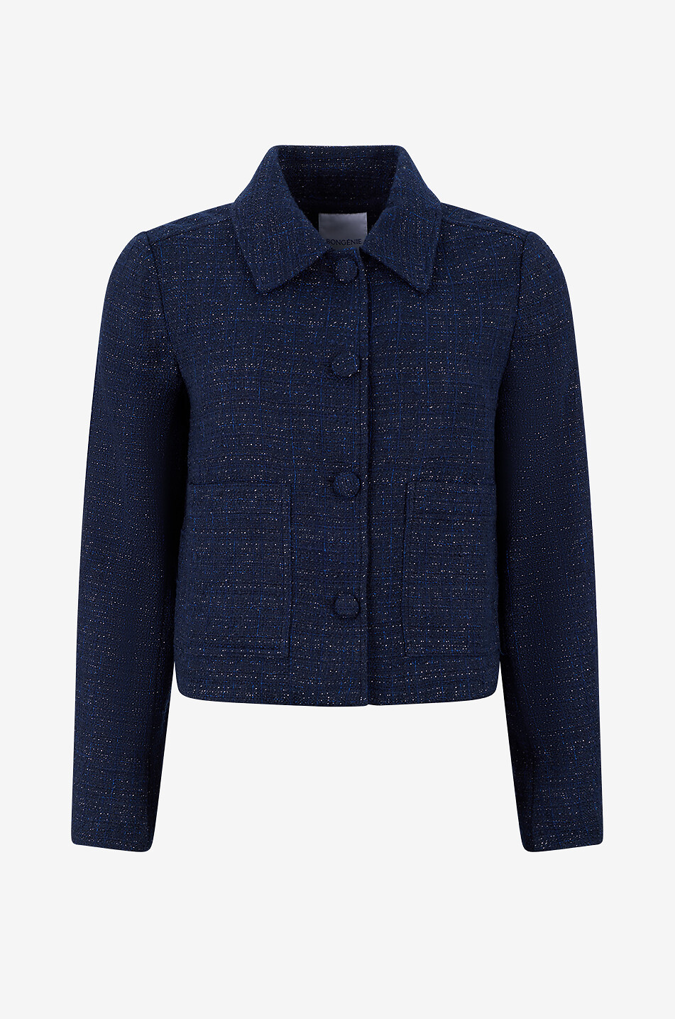 Tencin denim and nylon suit jacket - MONCLER - BLUE - Bongénie