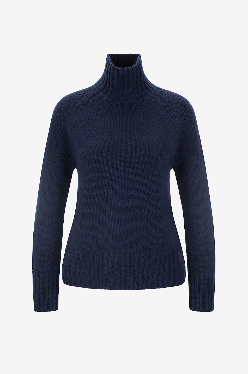 Pull à col montant en laine et cachemire Mantova