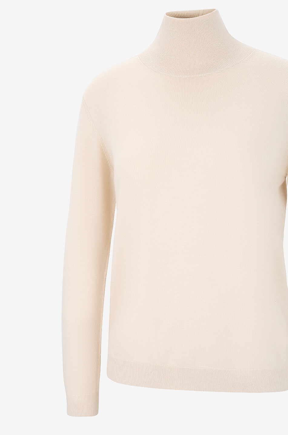 WEEKEND MAX MARA Kiku silk and wool blend roll-neck jumper Women BEIGE 3