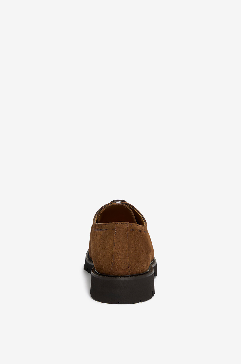 BONGENIE Suede lace-up shoes with lug sole Men BROWN 4