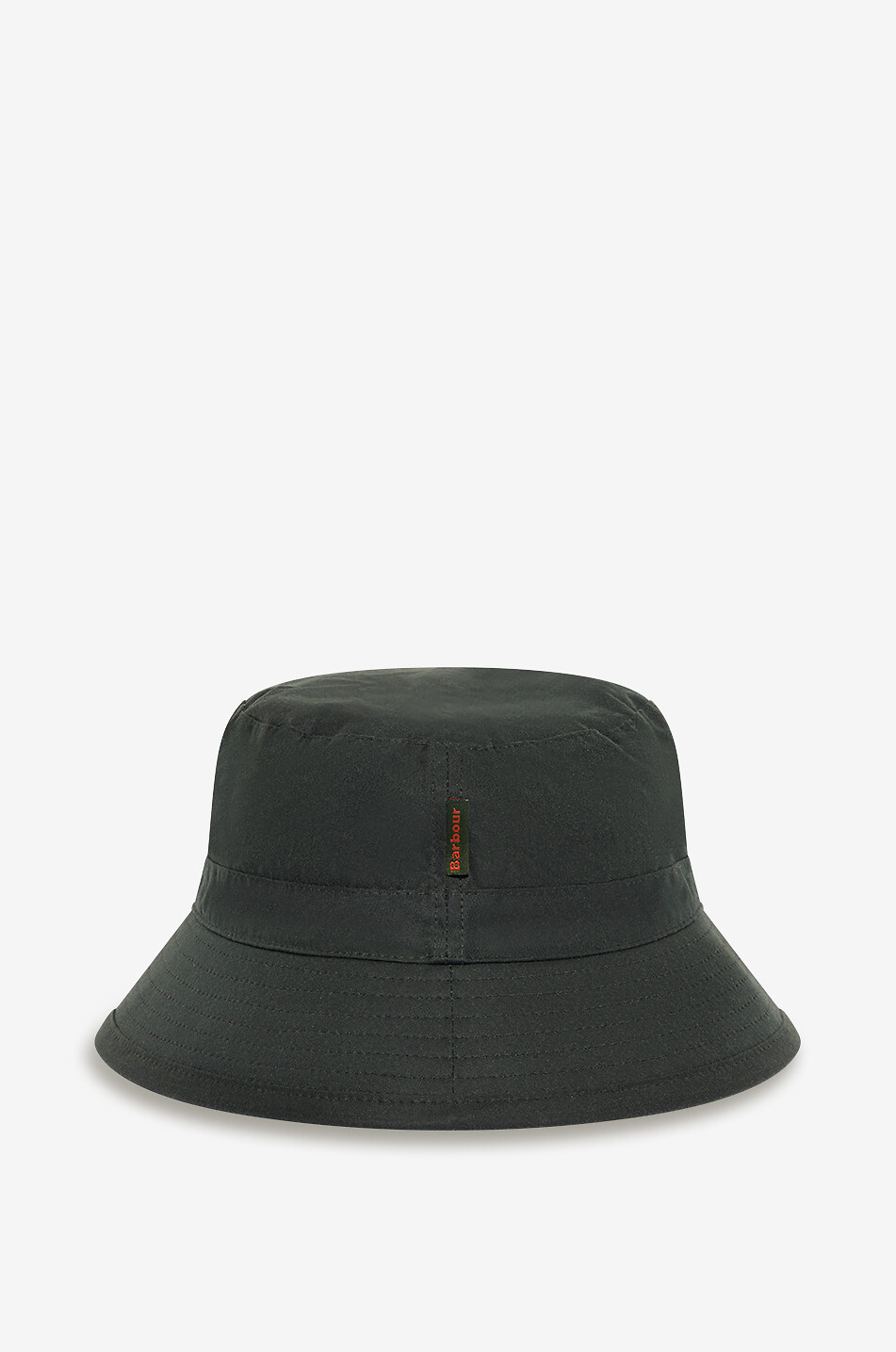 BARBOUR Chapeau bob en coton ciré Wax Bucket Homme VERT 1