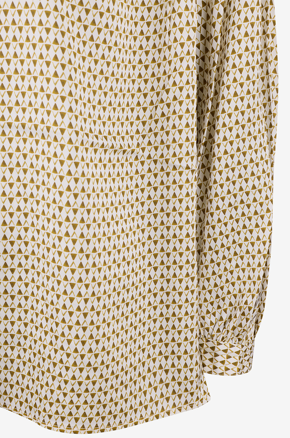 HEMISPHERE Geometric silk blend puff-sleeve blouse with tie collar Women MULTI COLOURED 3