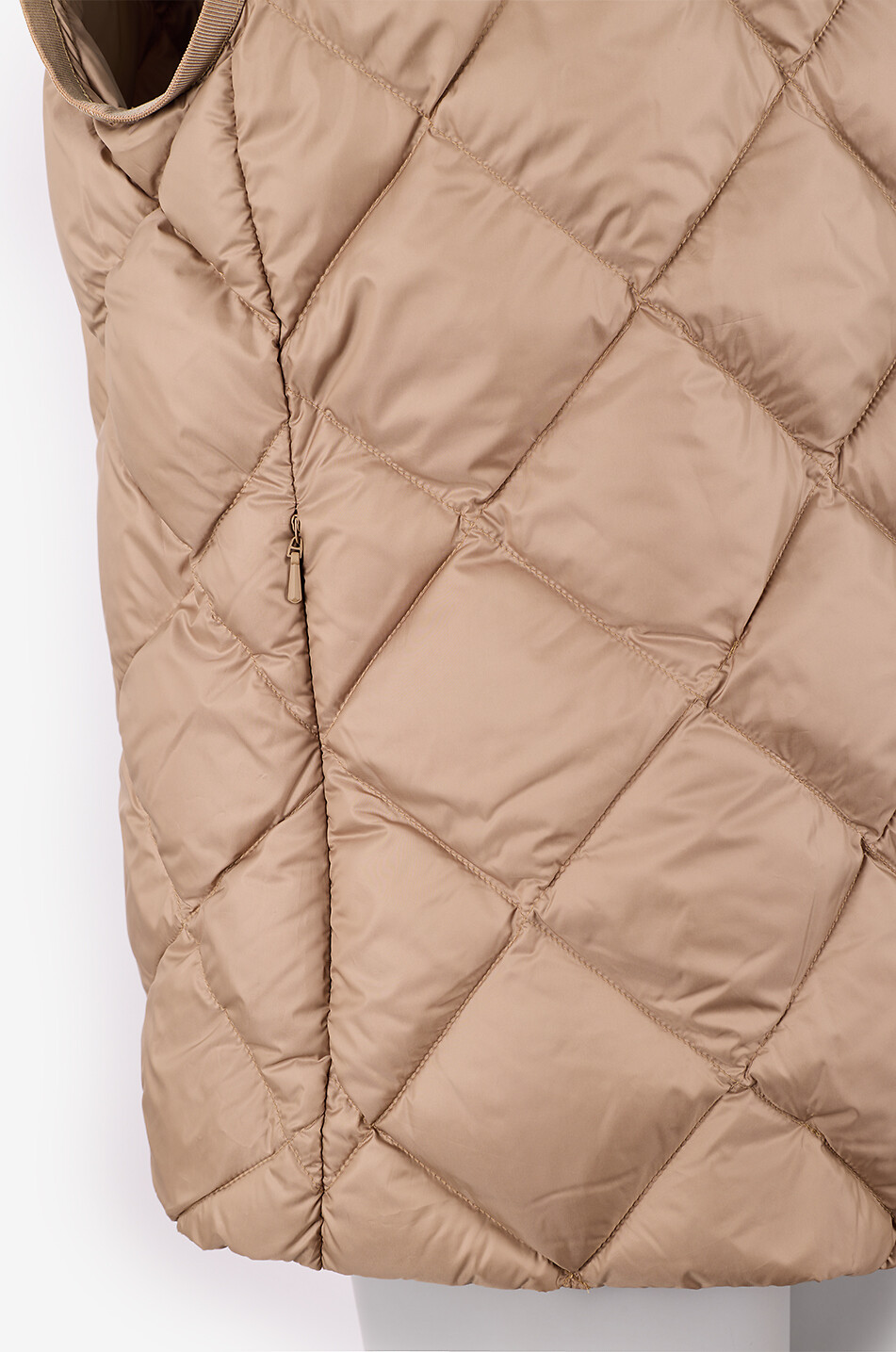WEEKEND MAX MARA Giochi quilted sleeveless hooded jacket Women CAMEL 3