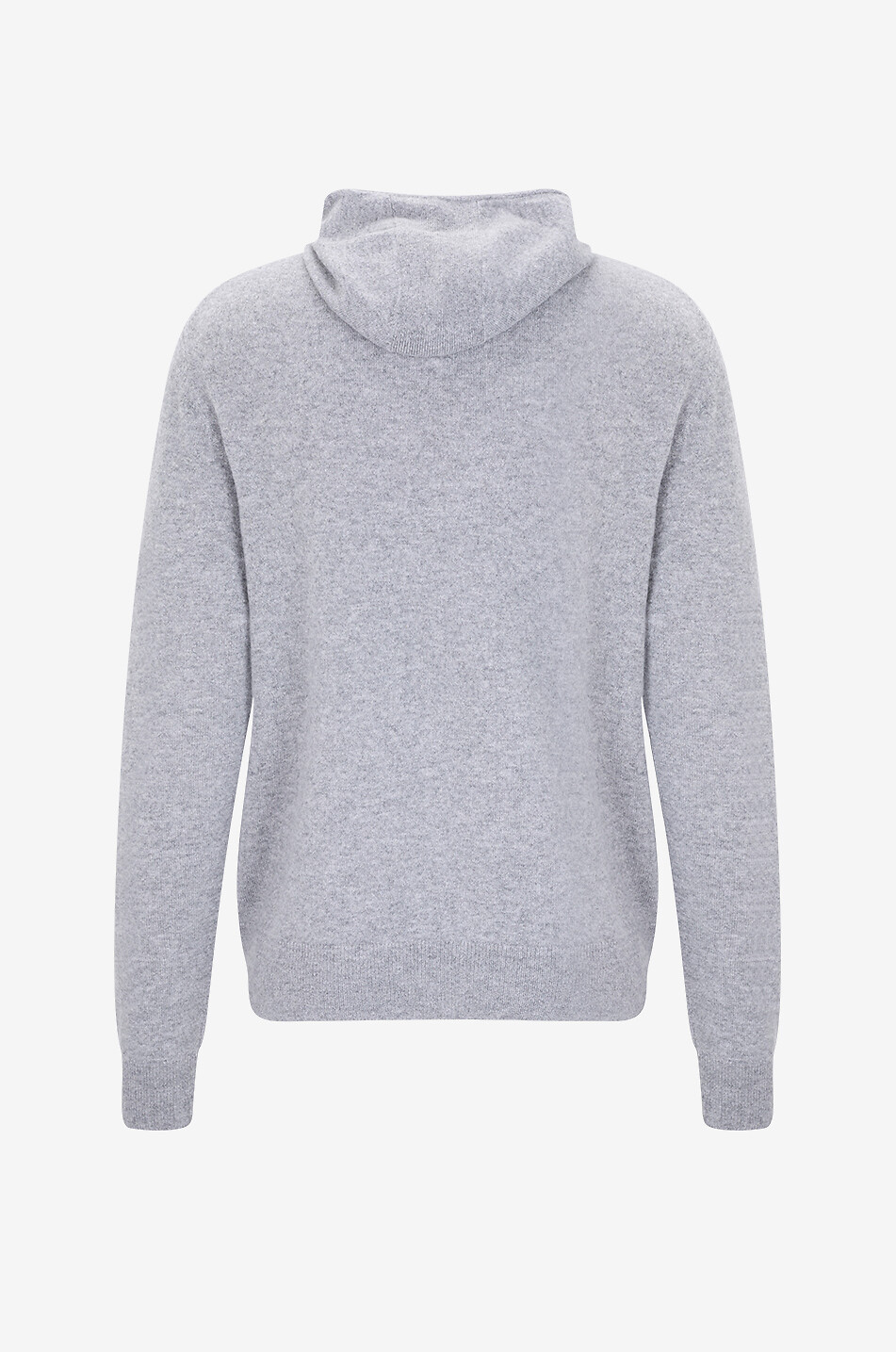 BONGÉNIE Sweat à capuche zippé en cachemire Homme GRIS MOYEN 2
