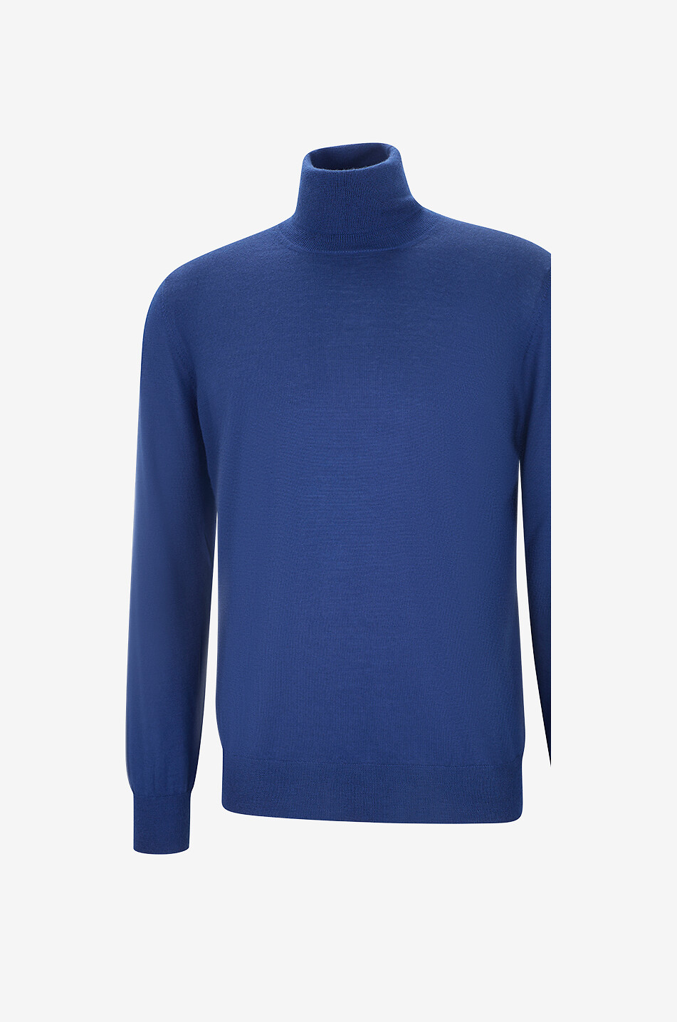 BONGENIE Cashmere roll-neck jumper Men MEDIUM BLUE 3