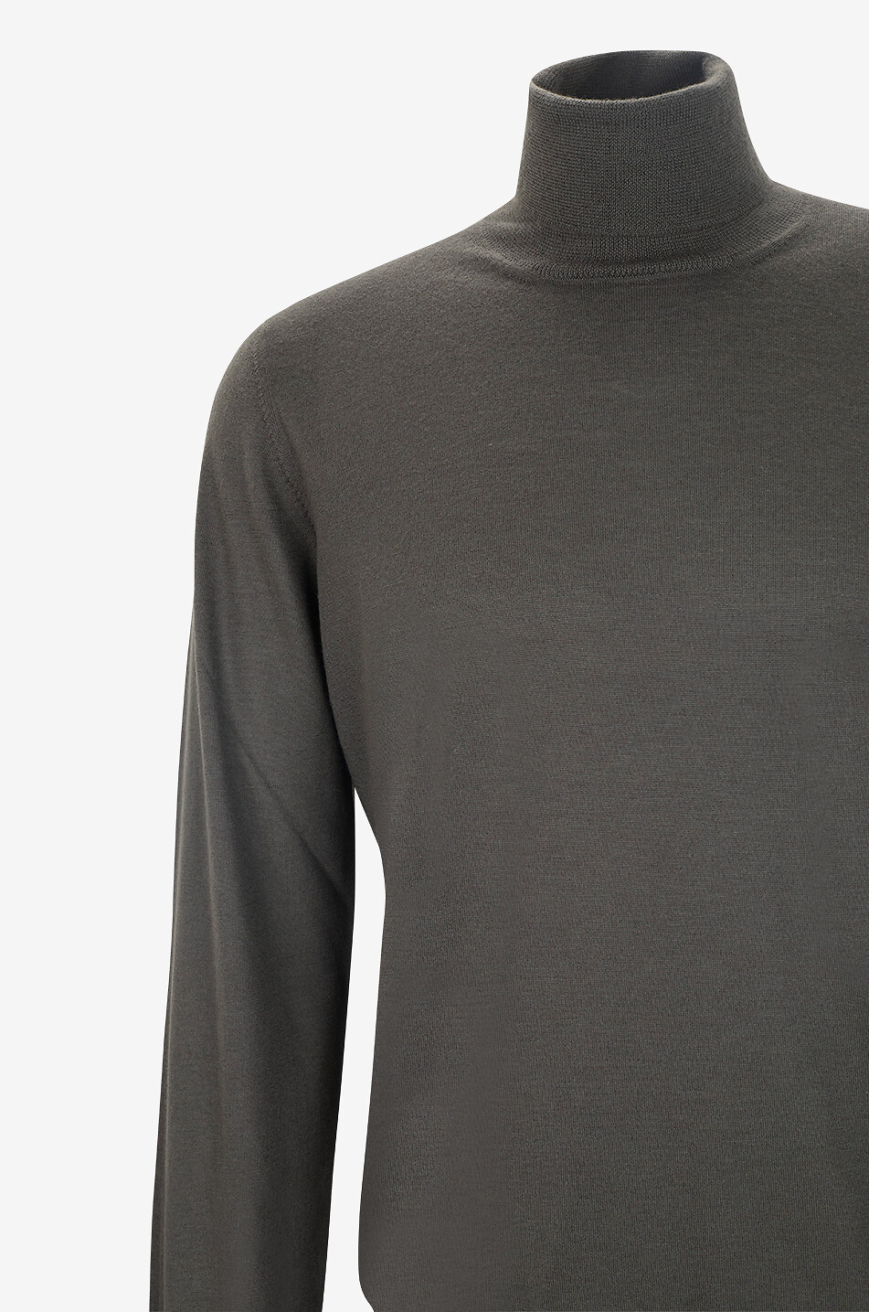 BONGENIE Cashmere roll-neck jumper Men DARK GREEN 3