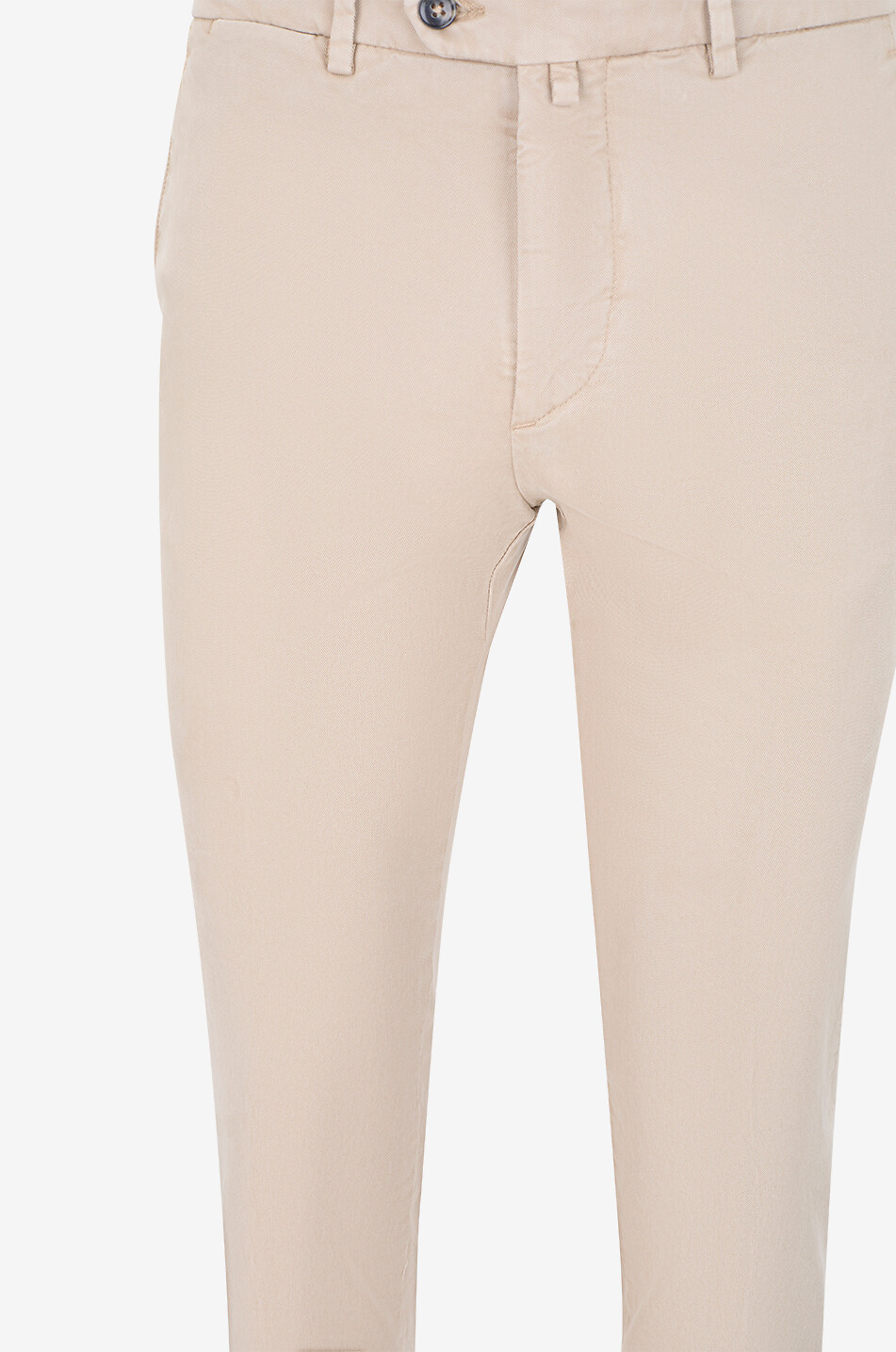 B SETTECENTO Pantalon chino slim en sergé de coton Aterno Homme Beige moyen 3