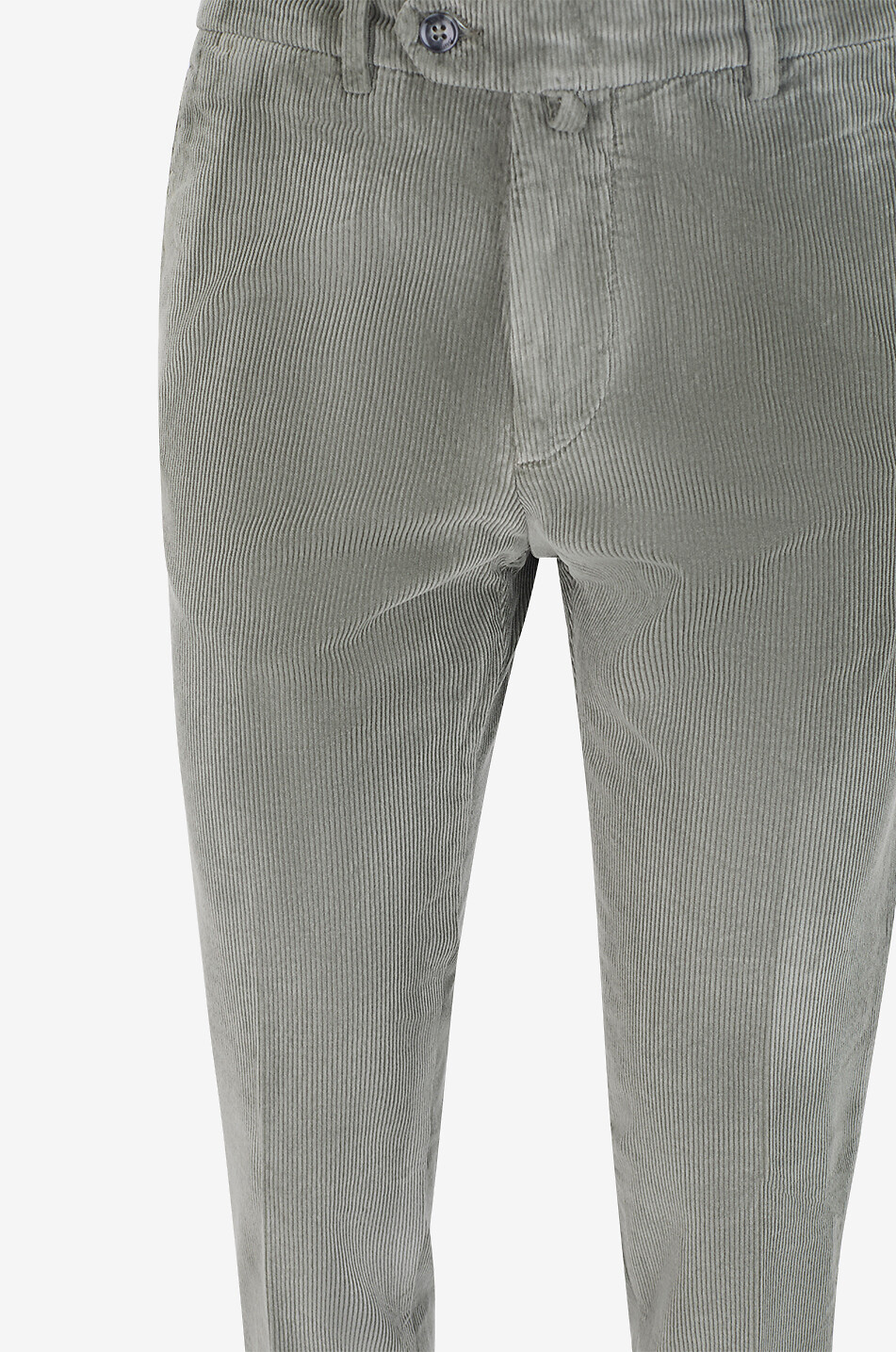 B SETTECENTO Aeterno Slim straight-leg cotton corduroy trousers Men MEDIUM GREEN 3