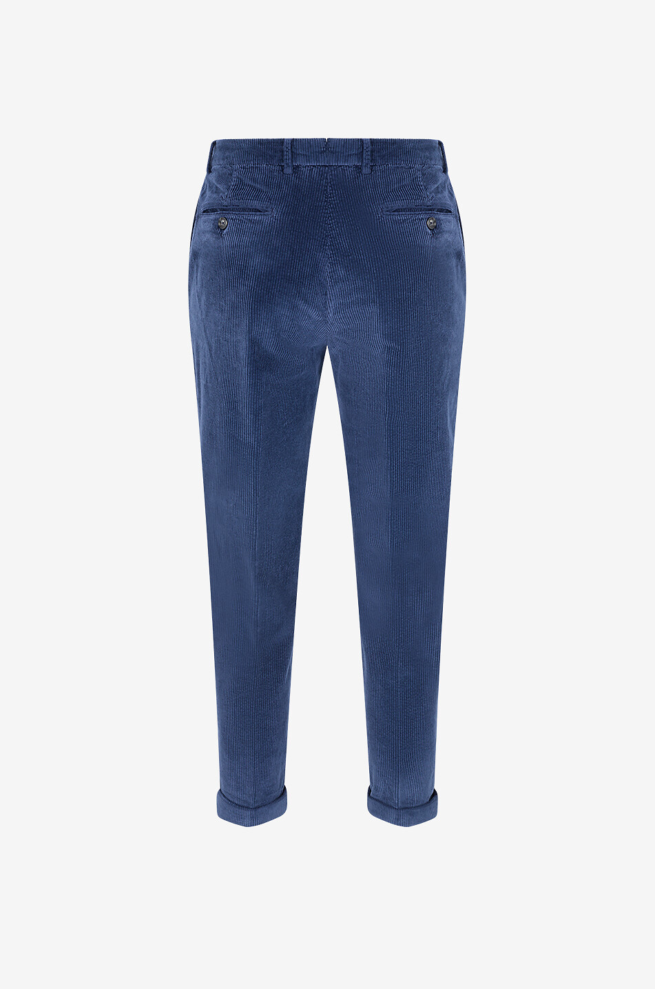 B SETTECENTO Nerio cotton corduroy pleated trousers Men DARK BLUE 2