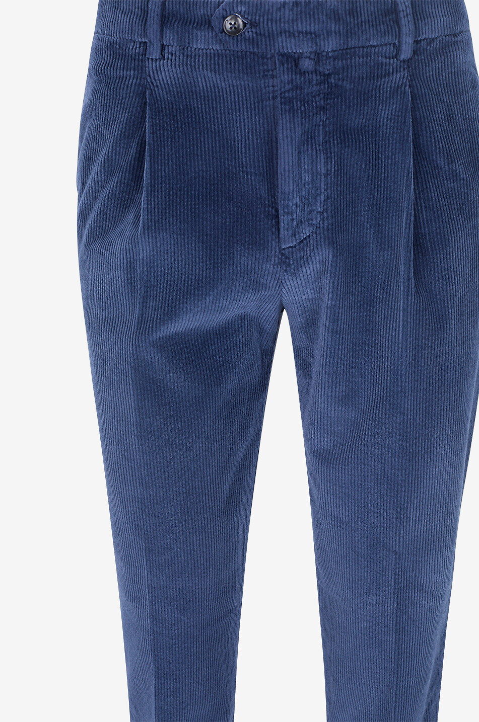 B SETTECENTO Nerio cotton corduroy pleated trousers Men DARK BLUE 3
