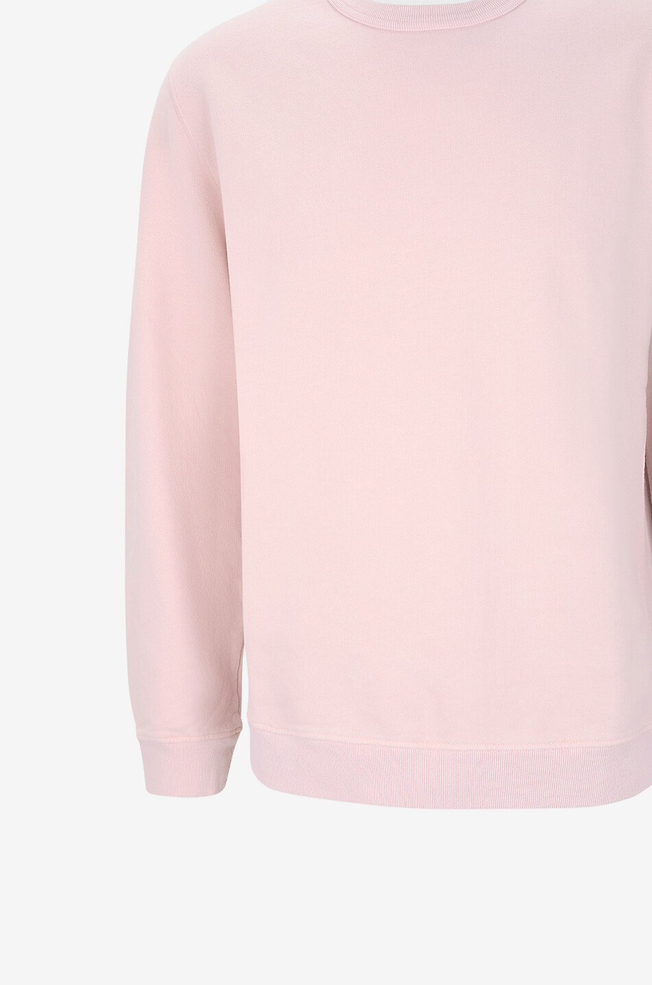 STONE ISLAND Sweat-shirt à col rond en molleton de coton 6100049 Homme ROSE 3