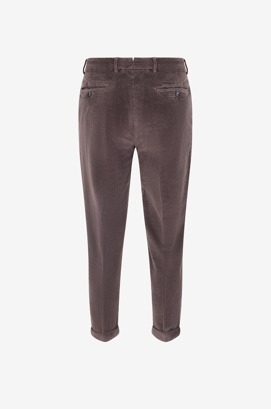B SETTECENTO Nerio cotton corduroy pleated trousers Men DARK BROWN 2