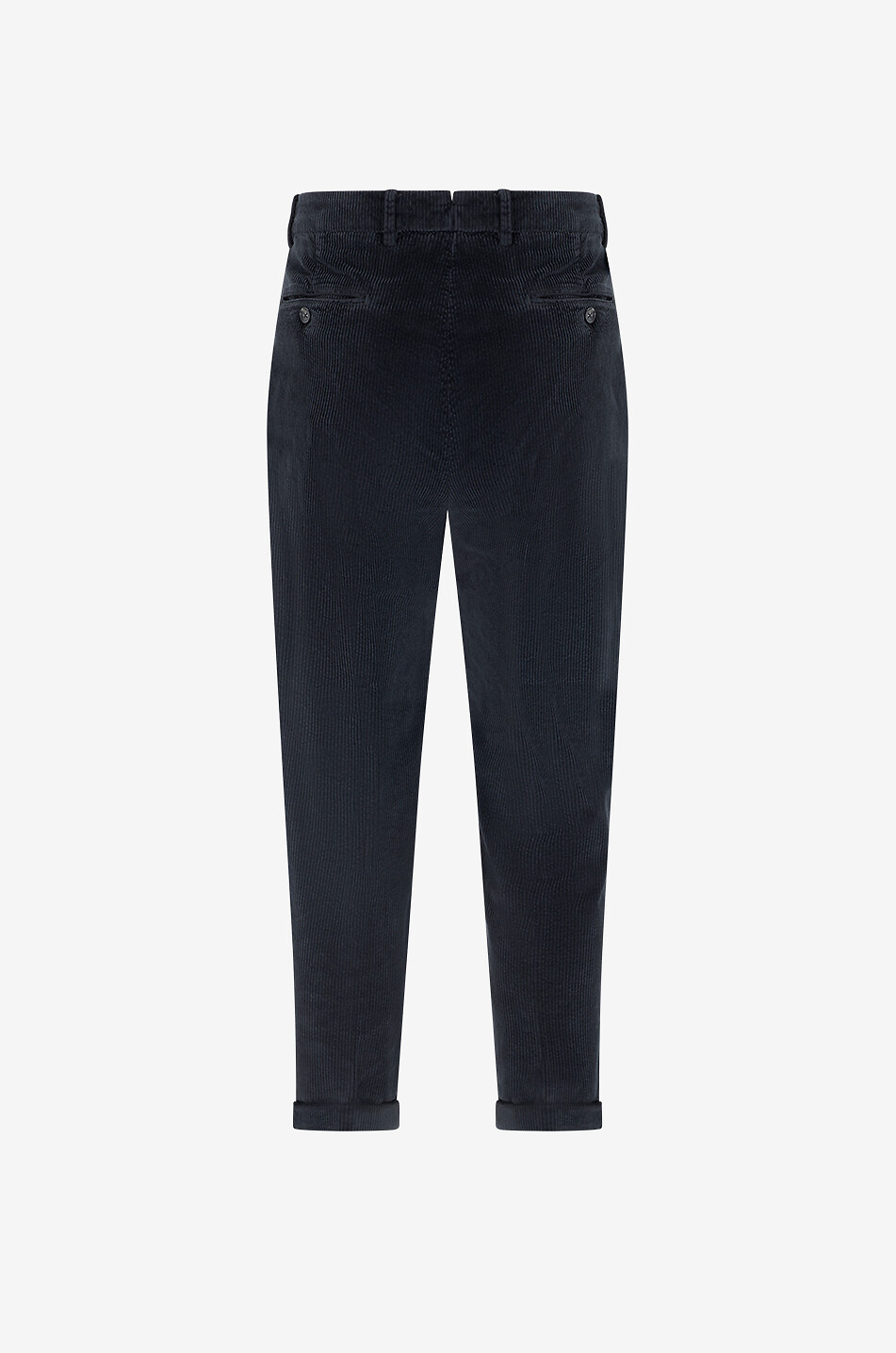 B SETTECENTO Nerio cotton corduroy pleated trousers Men BLACK 2