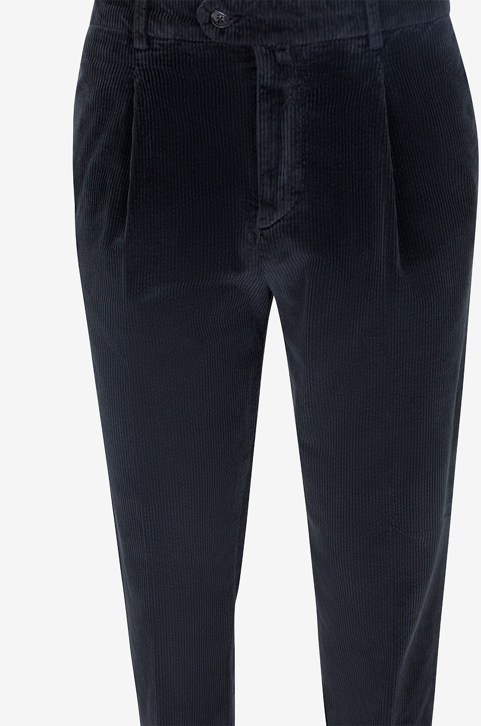 B SETTECENTO Nerio cotton corduroy pleated trousers Men BLACK 3