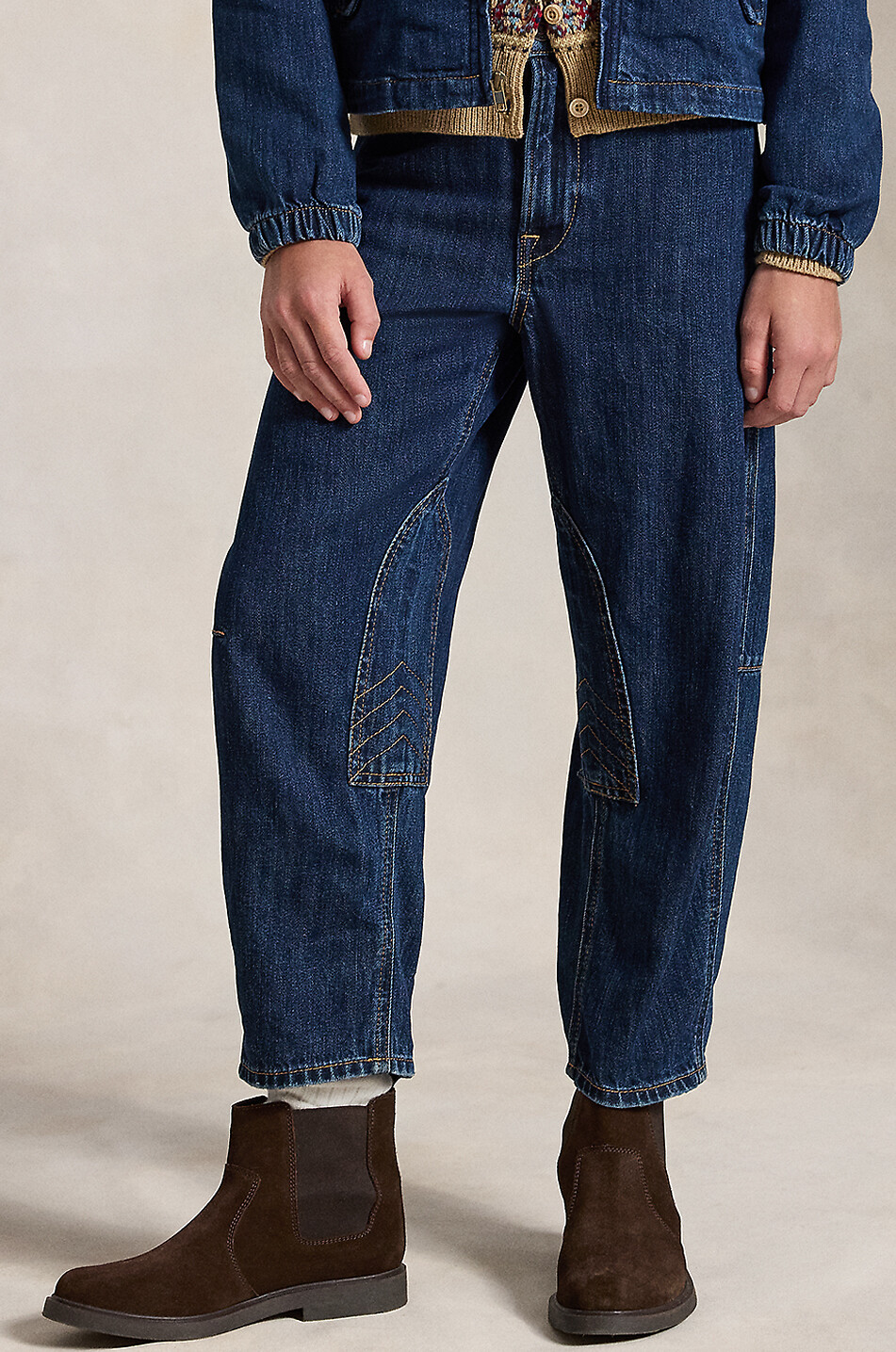 POLO RALPH LAUREN Patch cotton denim slim-fit jeans girl's Girl BLUE 3