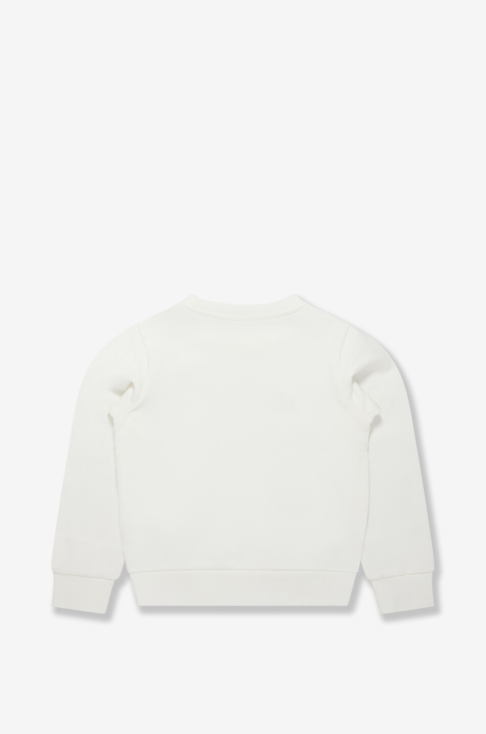 MONCLER Graffiti logo embroidered boys' crewneck sweatshirt Boy EGGSHELL 2