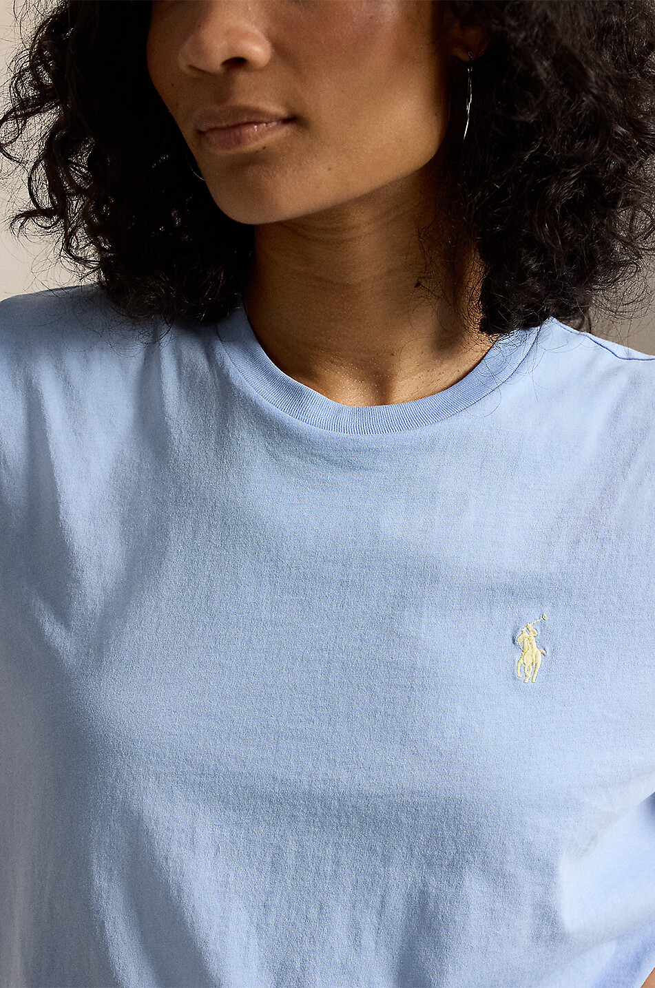 POLO RALPH LAUREN Pony Classic Fit short-sleeved crewneck T-shirt Women LIGHT BLUE 8