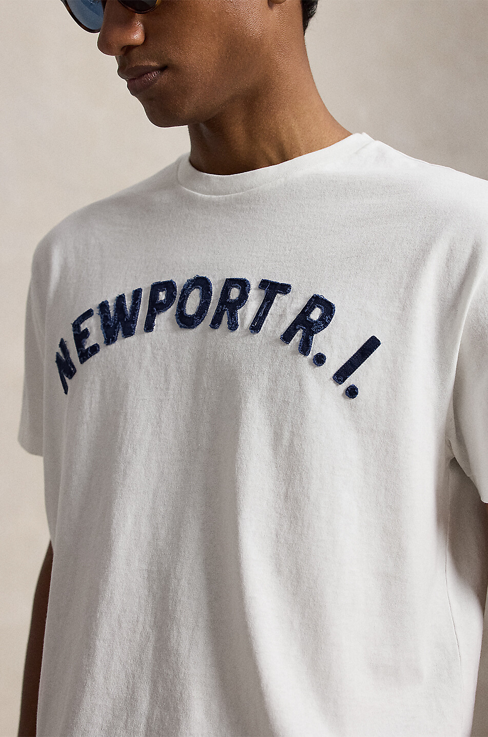 POLO RALPH LAUREN Bedrucktes Kurzarm-T-Shirt Newport R.l. Classic Fit Herren WEISS 5