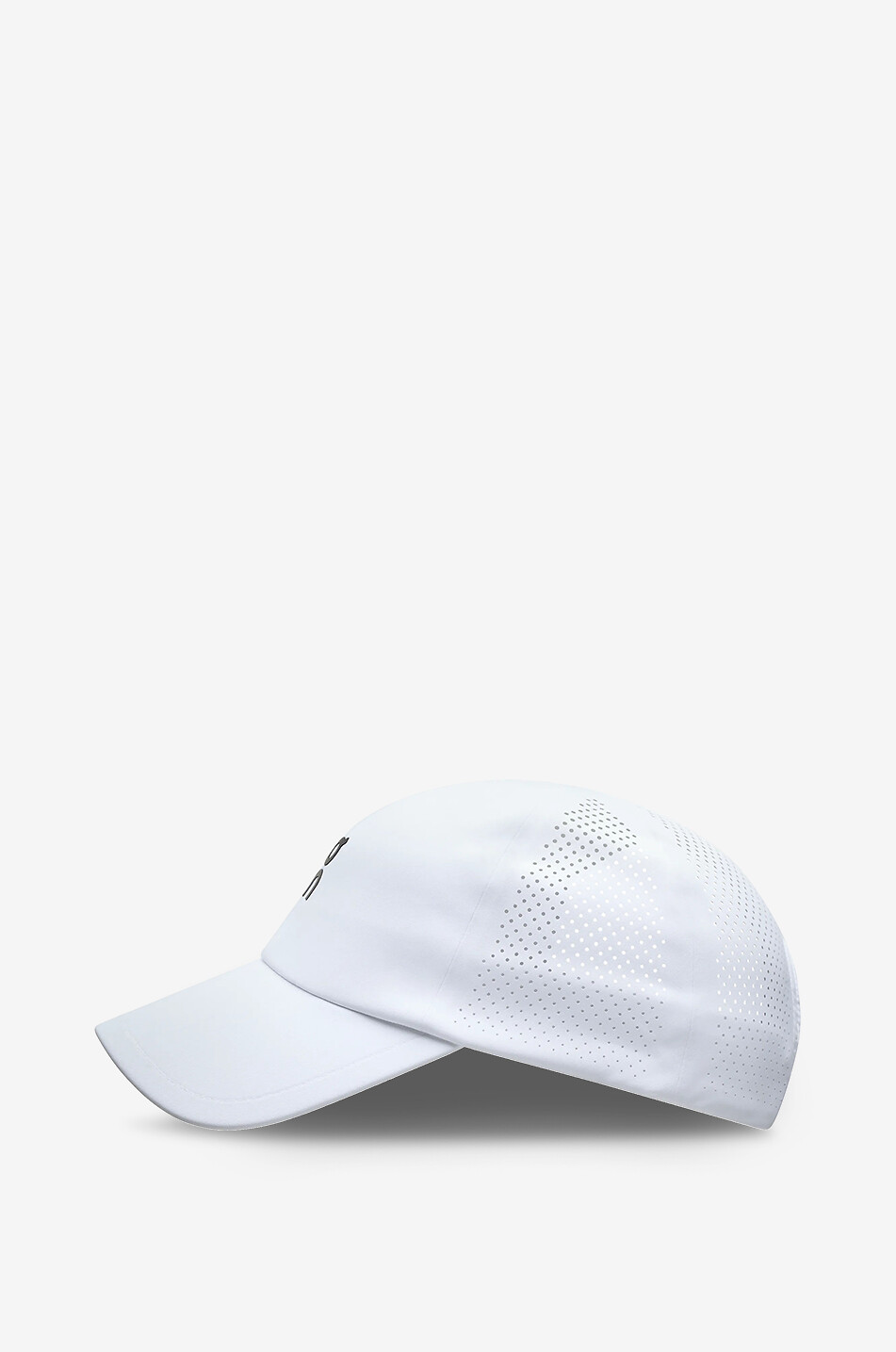 ON Casquette en tissu technique perforé Court  BLANC 1