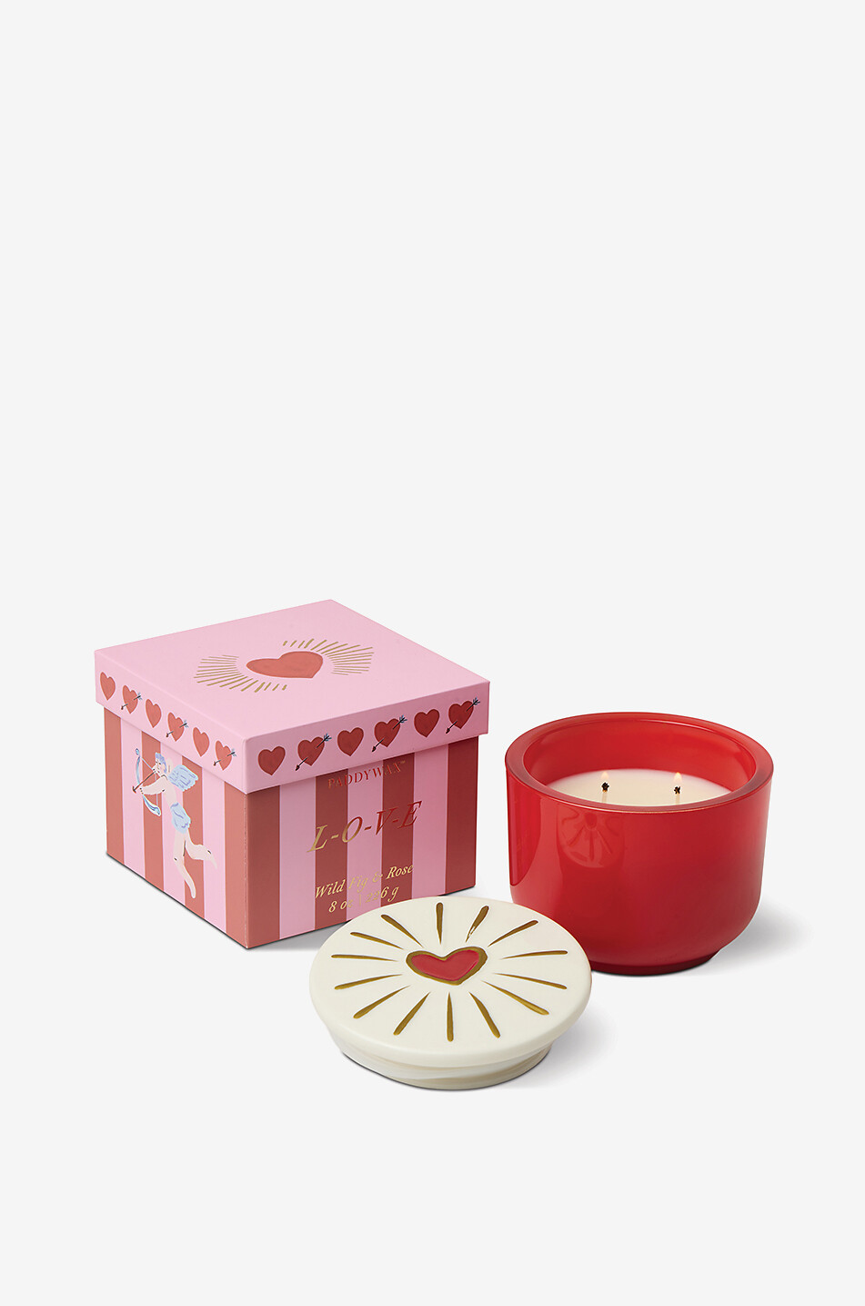 PADDYWAX Duftkerze Charmed Heart Wild Fig & Rose - 226g Haus Farblos 2