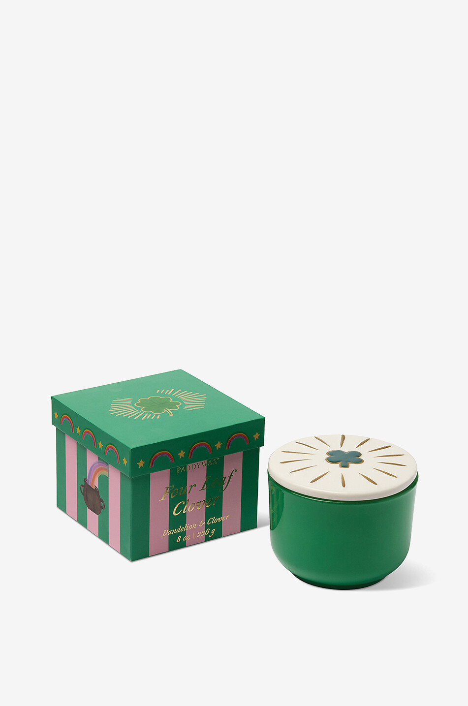 PADDYWAX Charmed 4 Leaf Clover Dandelion & Clover scented candle - 226g Home Colourless 1