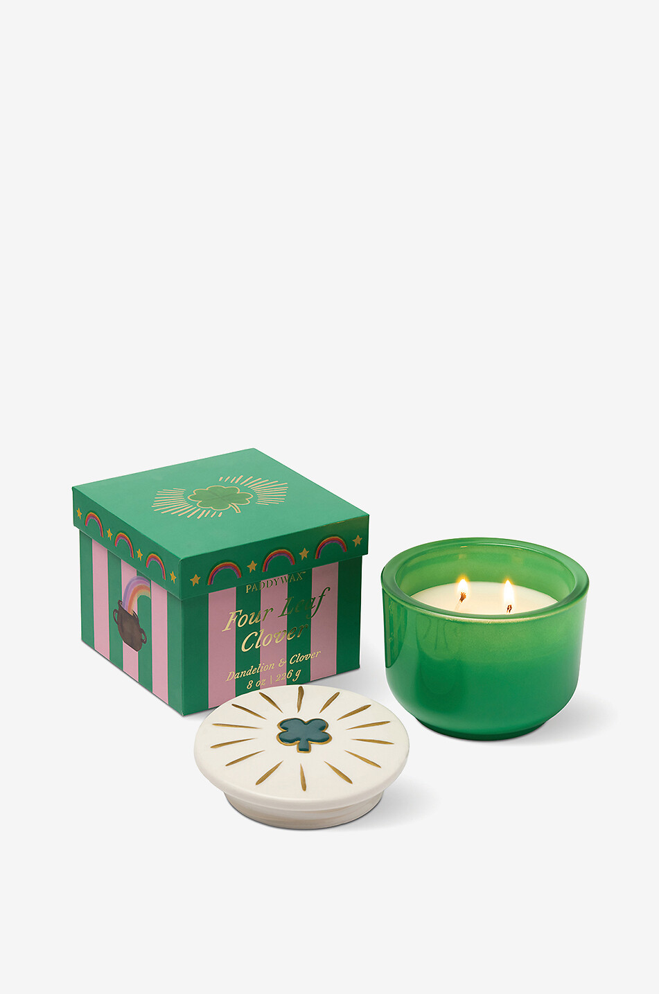 PADDYWAX Charmed 4 Leaf Clover Dandelion & Clover scented candle - 226g Home Colourless 2