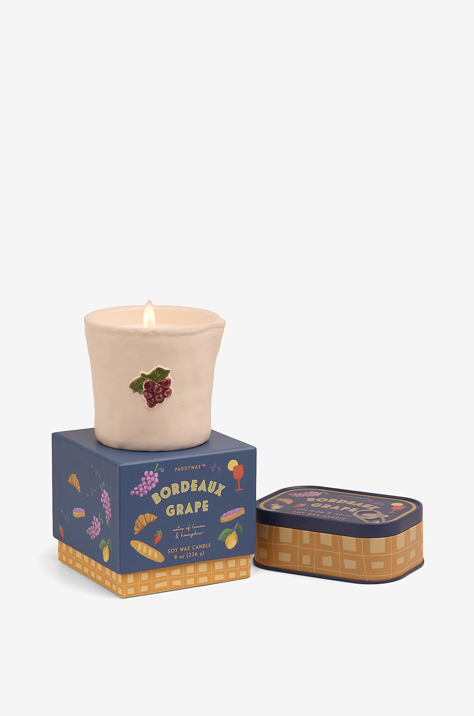 PADDYWAX Bistro Bordeaux Grape Lemon & Honeydew scented candle - 226g Home Colourless 3