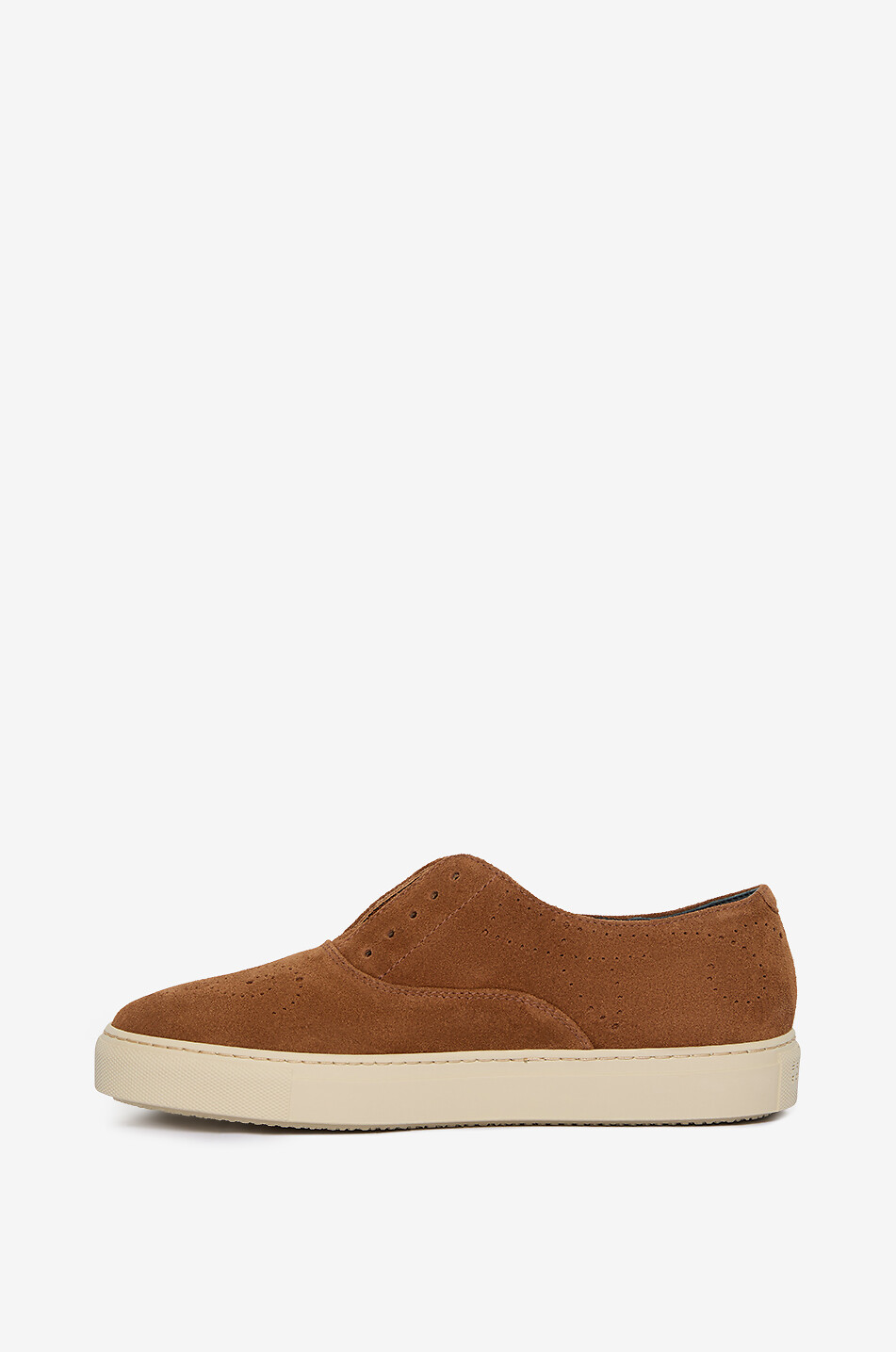 FRATELLI ROSSETTI Hobo Sport perforated suede slip-on sneakers Women LIGHT BROWN 3