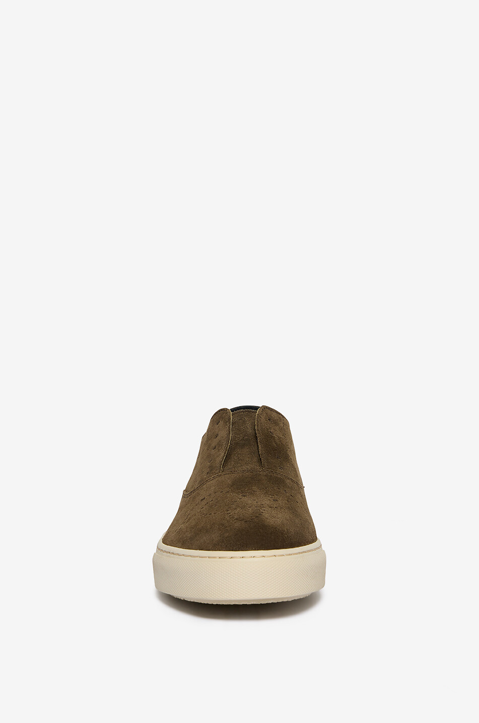 FRATELLI ROSSETTI Baskets slip-on perforées en daim Hobo Sport Femme VERT FONCÉ 2