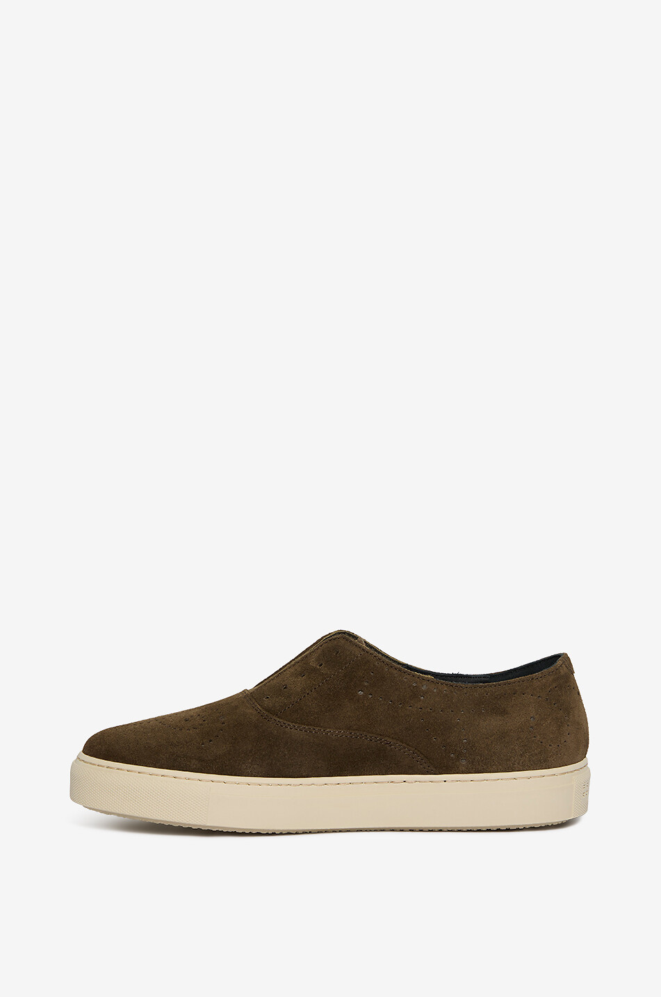 FRATELLI ROSSETTI Baskets slip-on perforées en daim Hobo Sport Femme VERT FONCÉ 3