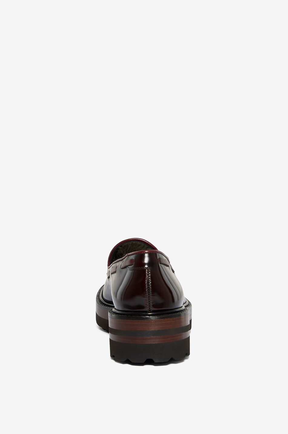 FRATELLI ROSSETTI Mocassins à pompons en cuir verni Brera Femme ROUGE FONCÉ 4