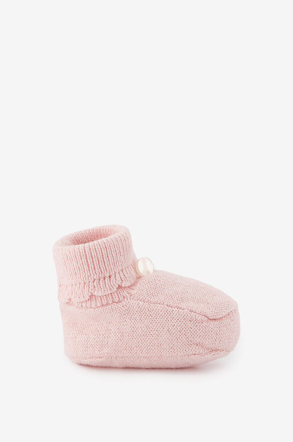 TARTINE ET CHOCOLAT Babyhausschuhe aus Baumwoll-Kaschmirmischstrick Baby HELLROSA 2