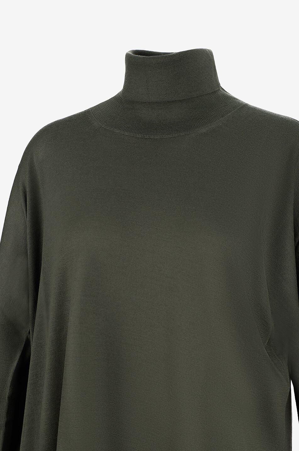 BONGENIE Turtleneck jersey pullover Tasmania 16GG Women DARK GREEN 3