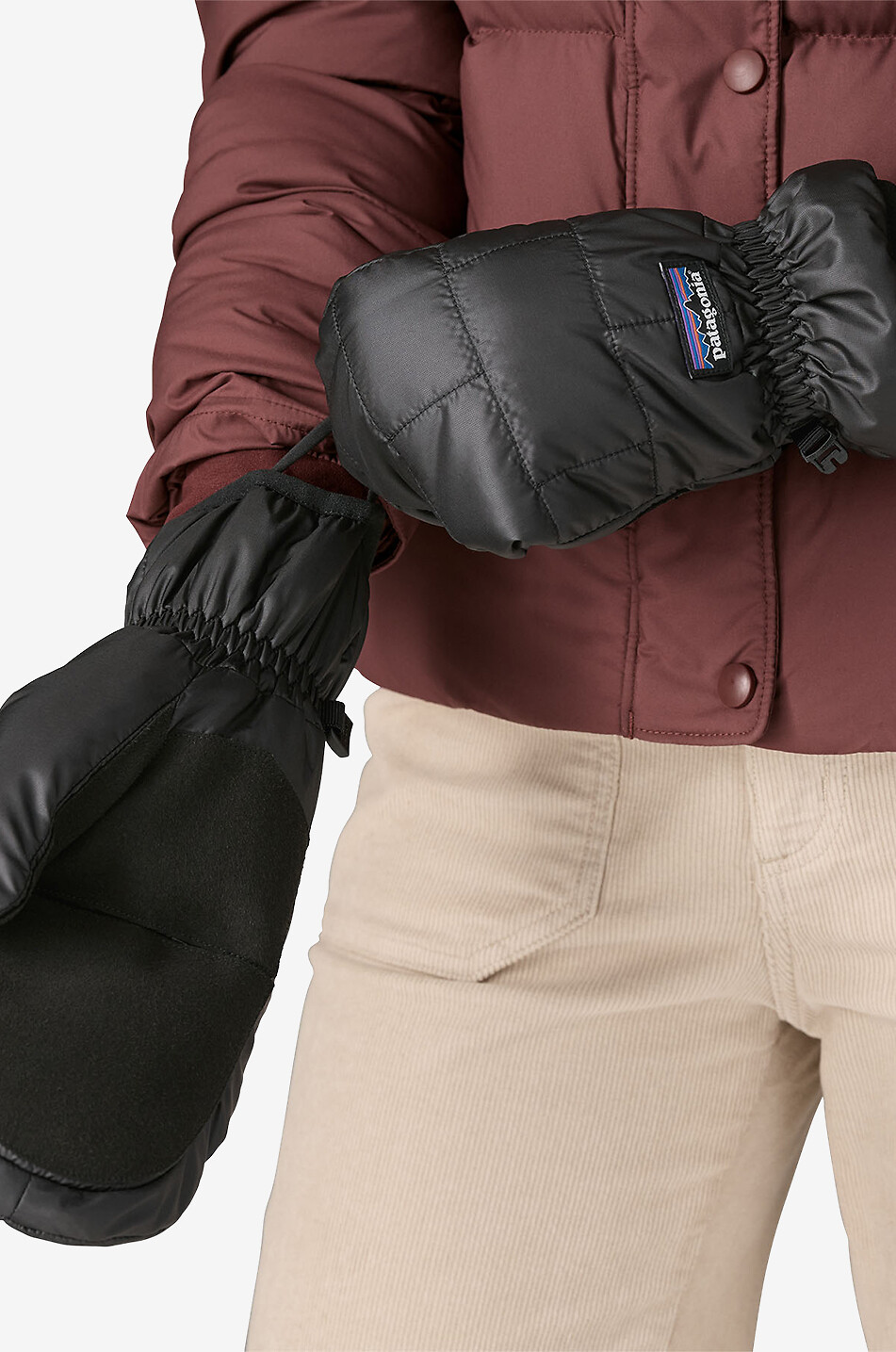 PATAGONIA Nano Puff quilted mittens Women BLACK 3
